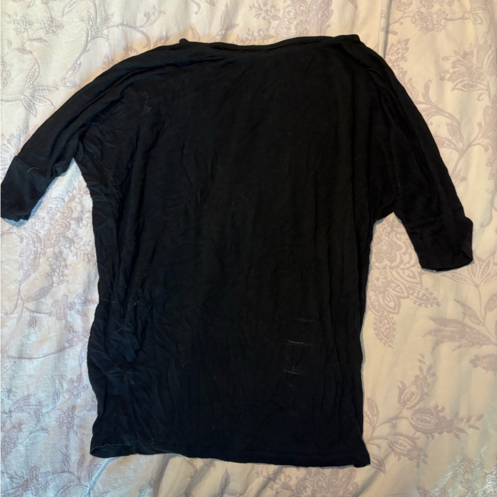 Elegant Black Short Sleeve Top